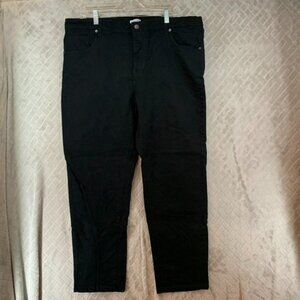 Purple & More Womens 16W Denim Jeans Black Skinny High Rise Stretch Goth Grunge